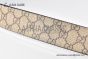 Gucci GG Supreme Belt Beige/ebony Canvas With Stainless Steel Interlocking G Buckle