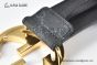 Gucci GG Supreme Belt Black/grey Canvas With RG Interlocking G Buckle