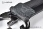 Gucci GG Supreme Belt Black/grey Canvas With Gray Steel Interlocking G Buckle