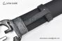 Gucci GG Supreme Belt Black/grey Canvas With Gray Steel Interlocking G Buckle