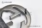 Gucci GG Supreme Belt Black/grey Canvas With Gray Steel Interlocking G Buckle