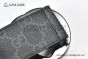 Gucci GG Supreme Belt Black/grey Canvas With Gray Steel Interlocking G Buckle
