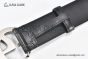Gucci GG Marmont Embossed Leather Belt Black Leather With Gray Steel Double G Buckle