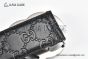 Gucci GG Marmont Embossed Leather Belt Black Leather With Gray Steel Double G Buckle