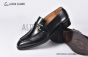 GUCCI Men's Black Calfskin Buckle Loafers 